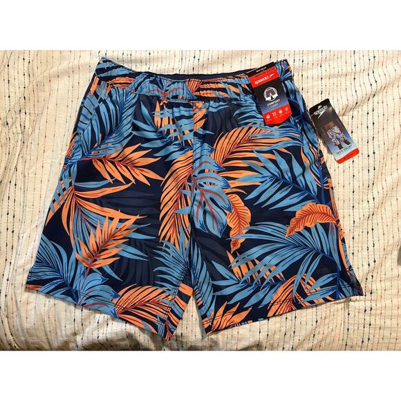 NEW Speedo Men's Swim Trunk Tech Volley (Dark Blue) M - Picture 1 of 4